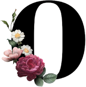 Alphabet Floral Letter O Illustration 